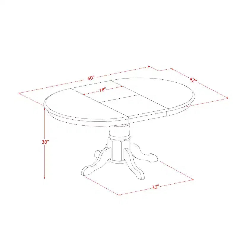 7-Piece Linen White Finish Solid Wood Top Dining Table with 6 Chairs