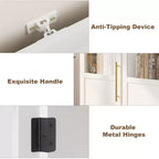 70 Bathroom Storage Cabinet, Tall Storage Cabinet with Doors for Kitchens, Bathrooms, Living Room, Natural