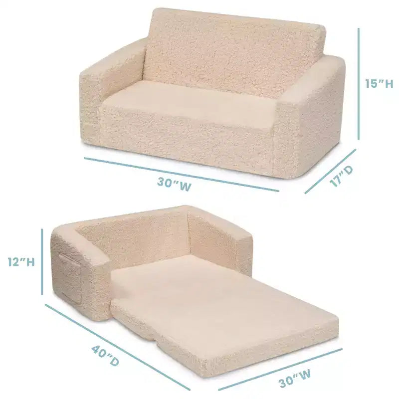 Cozee Kids Flip-Out Sofa to Lounger