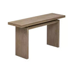 Modern Entryway Console Table with Floating Top, Slim Ash Veneer Hallway Table for Living Room, Foyer, or Entry