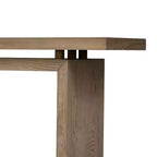 Modern Entryway Console Table with Floating Top, Slim Ash Veneer Hallway Table for Living Room, Foyer, or Entry