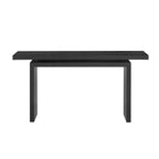 Modern Entryway Console Table with Floating Top, Slim Ash Veneer Hallway Table for Living Room, Foyer, or Entry