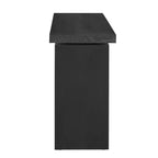 Modern Entryway Console Table with Floating Top, Slim Ash Veneer Hallway Table for Living Room, Foyer, or Entry