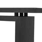Modern Entryway Console Table with Floating Top, Slim Ash Veneer Hallway Table for Living Room, Foyer, or Entry