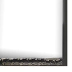 36x40 Dresser Mirror, Rectangular, Chrome Geo Molding, Ash Gray