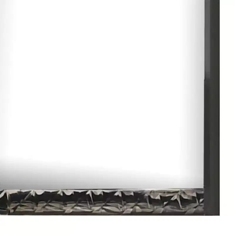 36x40 Dresser Mirror, Rectangular, Chrome Geo Molding, Ash Gray