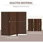 6 Panel Folding Room Divider Portable Privacy Screen Wave Fiber Room Partition for Home Office