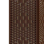 6 Panel Folding Room Divider Portable Privacy Screen Wave Fiber Room Partition for Home Office