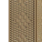 6 Panel Folding Room Divider Portable Privacy Screen Wave Fiber Room Partition for Home Office