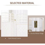 6 Panel Folding Room Divider Portable Privacy Screen Wave Fiber Room Partition for Home Office