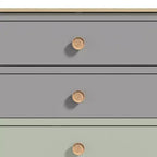 5-Drawer Chest with Mixed Color Fronts in Oslo Oak 30.7 W x 15.7 D x 46.2 H