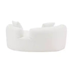 66.93Modern Upholstered Teddy Velvet Curved Loveseat Sofa for Small Spaces & Apartments, No Assembly Required