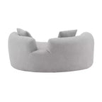 66.93Modern Upholstered Teddy Velvet Curved Loveseat Sofa for Small Spaces & Apartments, No Assembly Required