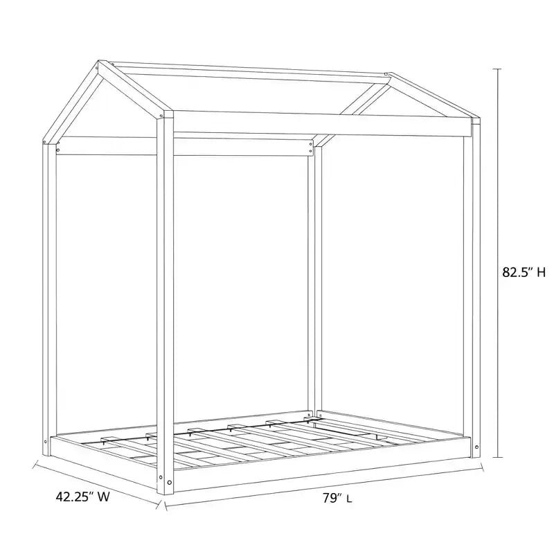 Twin-Size House Bed