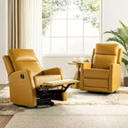 Coral Swivel Recliner with Metal Base Set of 2