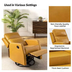 Coral Swivel Recliner with Metal Base Set of 2
