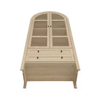 70.28in Tall Arched Kitchen Storage Display Cabinet, Farmhouse Pantry with Adjustable Shelves, Versatile Cupboard for Dining Room Living Room