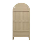 70.28in Tall Arched Kitchen Storage Display Cabinet, Farmhouse Pantry with Adjustable Shelves, Versatile Cupboard for Dining Room Living Room