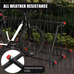 Commercial Floor Bike Rack Stand Heavy Duty,5/10 Bike Parking Rack,Steel Outdoor Bike Rack for Garages,Stores,Schools,Solid & Easy to Assemble