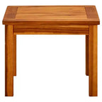 Coffee Table Natural Wood Solid Acacia Wood - 17.7 x 17.7 x 14.2