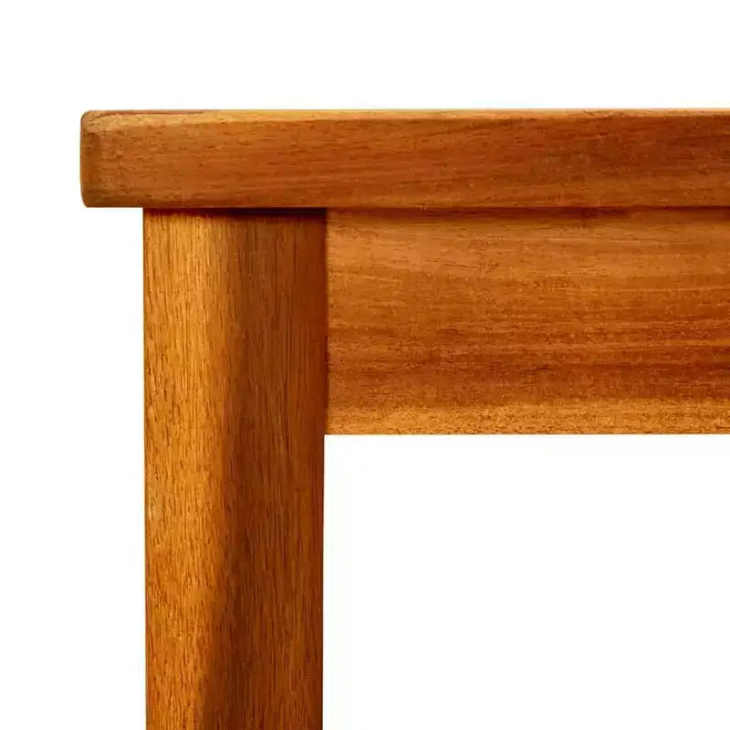 Coffee Table Natural Wood Solid Acacia Wood - 17.7 x 17.7 x 14.2