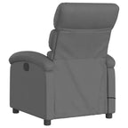 Massage Recliner Chair - Light Gray Manual Push Back