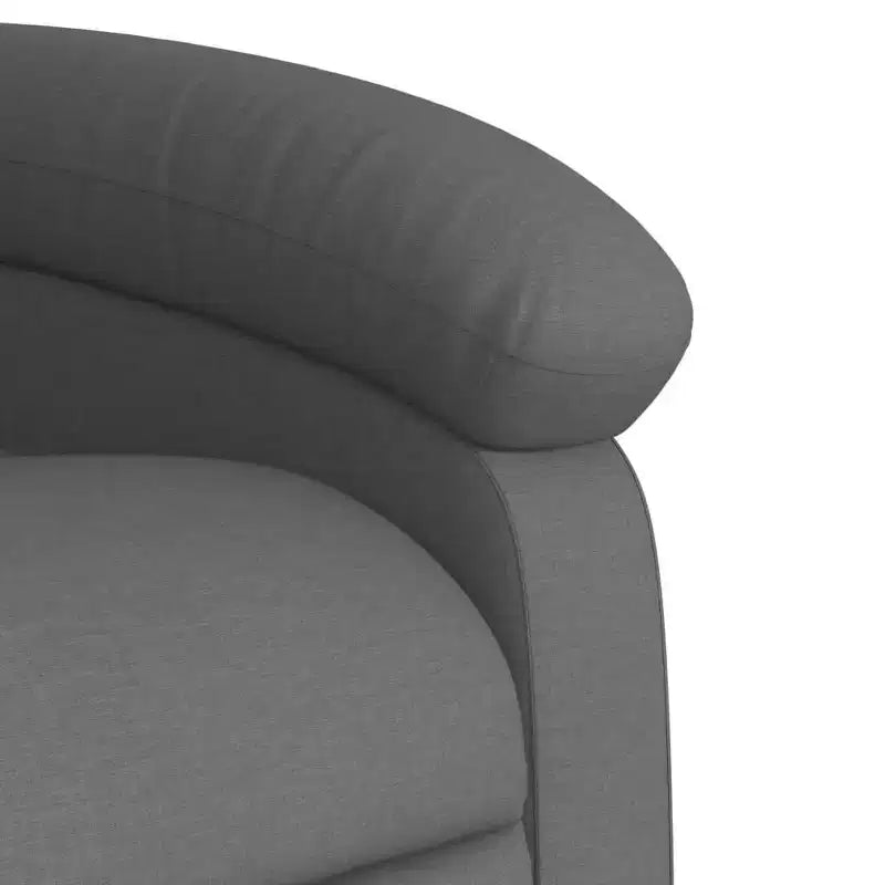 Massage Recliner Chair - Light Gray Manual Push Back