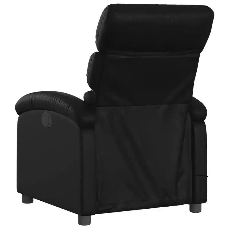 Massage Recliner Chair - Light Gray Manual Push Back
