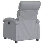 Massage Recliner Chair - Light Gray Manual Push Back