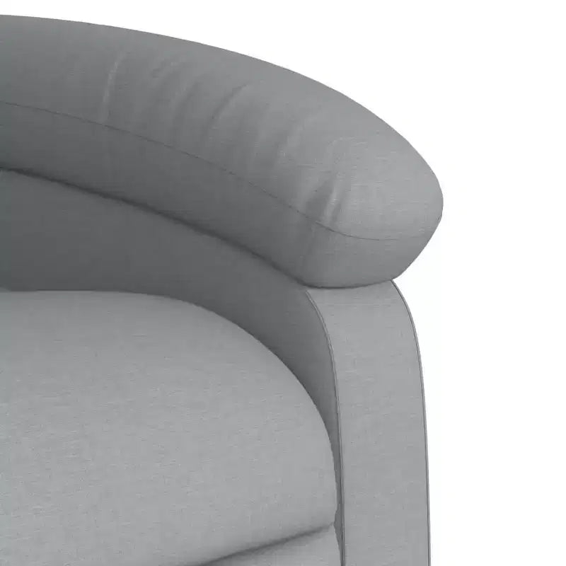 Massage Recliner Chair - Light Gray Manual Push Back