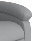 Massage Recliner Chair - Light Gray Manual Push Back