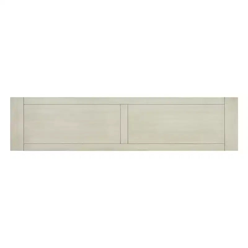 Mediterranean Style Rectangle Wood Long Console Table with Drawers and Shelf