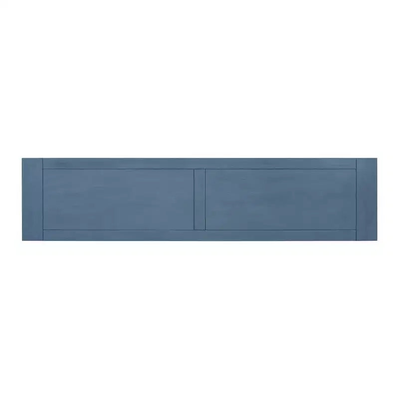 Mediterranean Style Rectangle Wood Long Console Table with Drawers and Shelf