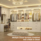 48 Closet System with 5 Wood Drawers