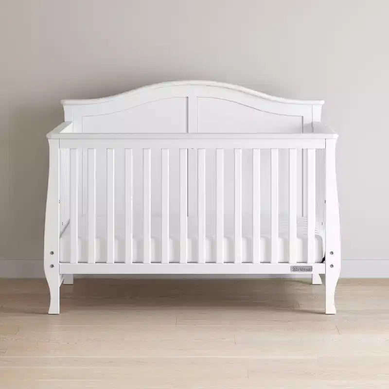 Camden 4-in-1 Convertible Crib, Converts to Day Bed, Toddler Bed and Full Size Bed, 3 Mattress Positions, Baby Safe Finish