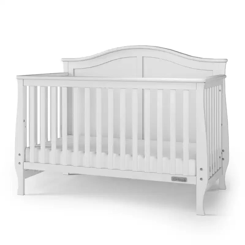 Camden 4-in-1 Convertible Crib, Converts to Day Bed, Toddler Bed and Full Size Bed, 3 Mattress Positions, Baby Safe Finish
