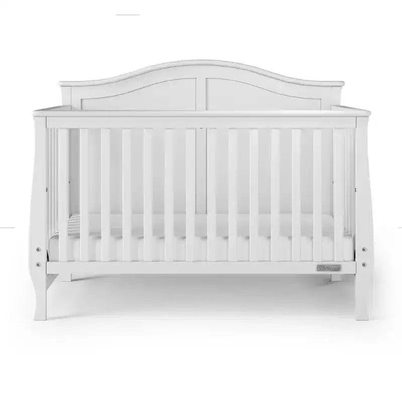 Camden 4-in-1 Convertible Crib, Converts to Day Bed, Toddler Bed and Full Size Bed, 3 Mattress Positions, Baby Safe Finish