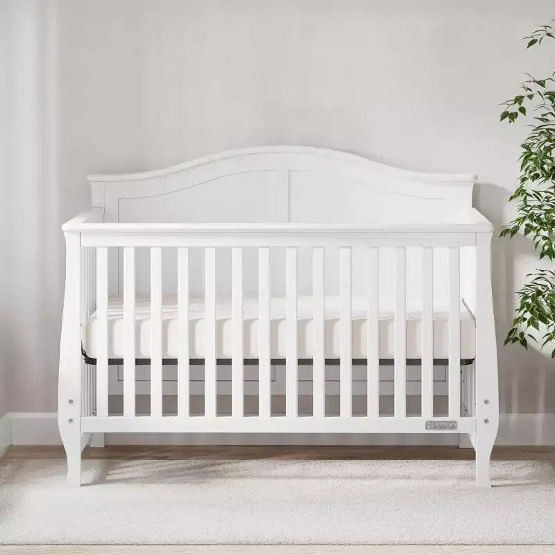 Camden 4-in-1 Convertible Crib, Converts to Day Bed, Toddler Bed and Full Size Bed, 3 Mattress Positions, Baby Safe Finish
