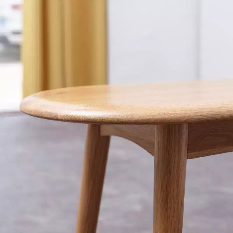 39.3 Skinny Wooden Dining BenchNatural Oak Seat for Indoor Use, Ideal for Entryway, Living Room, Bedroom, or Kitchen