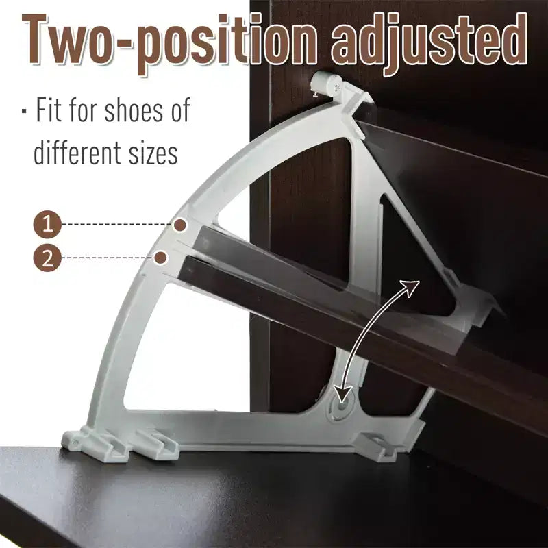Slim Shoe Storage, Trendy Shoe Rack with 3 Large Fold-Out Drawers & a Spacious Top Surface