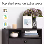 Slim Shoe Storage, Trendy Shoe Rack with 3 Large Fold-Out Drawers & a Spacious Top Surface