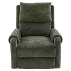 Elmsford Modern Swivel Rocking Chenile Upholstered Massage Recliner Chair