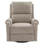 Elmsford Modern Swivel Rocking Chenile Upholstered Massage Recliner Chair