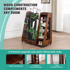 Golf Bag Organizer for Garage, Premium Wooden Golf Clubs Storage Rack Fit 2 Golf Bags, Golf Trunk Organizer for Car Garage Club Shed Basement