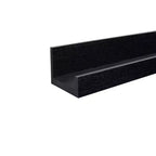 18.11 Black Floating Shelf C invisible-bracket wood wall mount, perfect bathroom/bedroom/kitchen dcor or book/plant display, easy install.