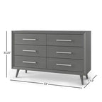 6-Drawer Cranbrook Double Dresser for Nursery or Bedroom, Anti-Tip Kit Included to Prevent Tipping, Non-Toxic, Baby Safe Finish