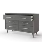 6-Drawer Cranbrook Double Dresser for Nursery or Bedroom, Anti-Tip Kit Included to Prevent Tipping, Non-Toxic, Baby Safe Finish