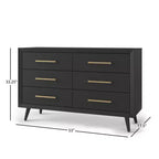 6-Drawer Cranbrook Double Dresser for Nursery or Bedroom, Anti-Tip Kit Included to Prevent Tipping, Non-Toxic, Baby Safe Finish