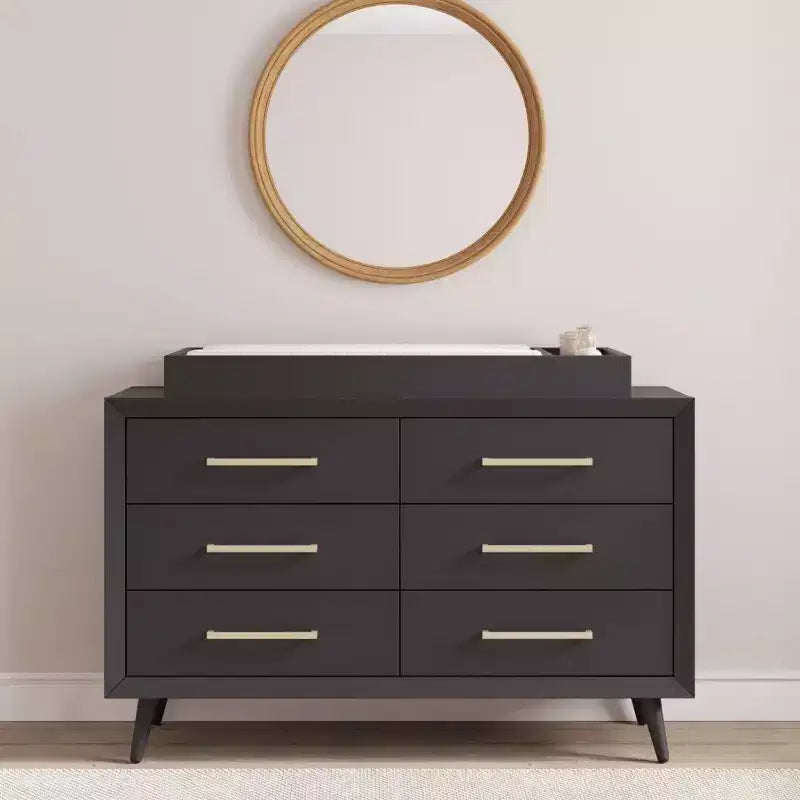 6-Drawer Cranbrook Double Dresser for Nursery or Bedroom, Anti-Tip Kit Included to Prevent Tipping, Non-Toxic, Baby Safe Finish