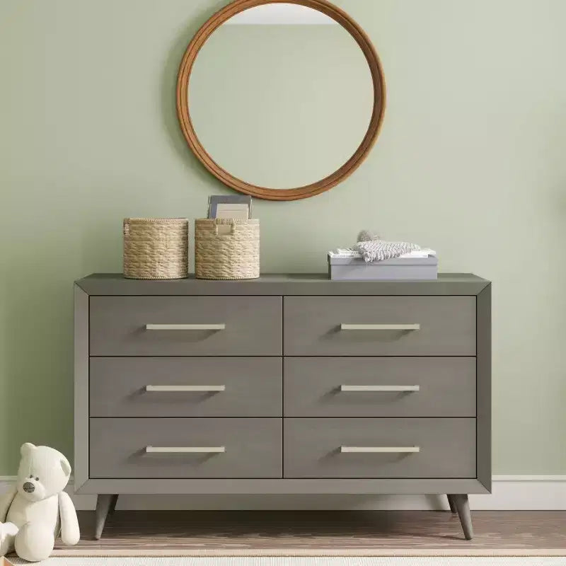6-Drawer Cranbrook Double Dresser for Nursery or Bedroom, Anti-Tip Kit Included to Prevent Tipping, Non-Toxic, Baby Safe Finish